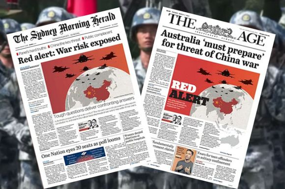 , Red Alert: Australia expands its defense program, and media claim it is preparing for war with China