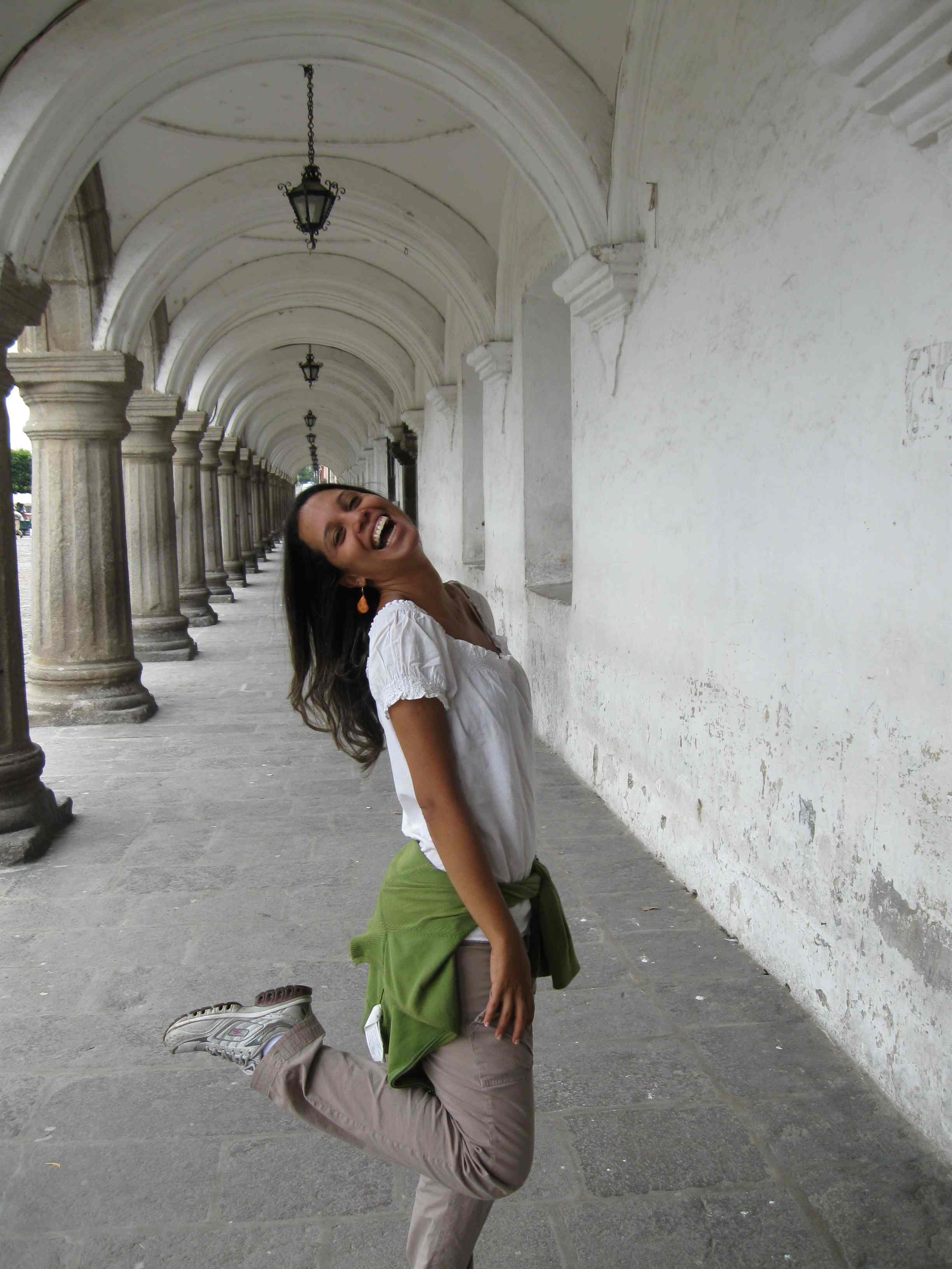 Vivi stikes a pose Antigua Guatemala