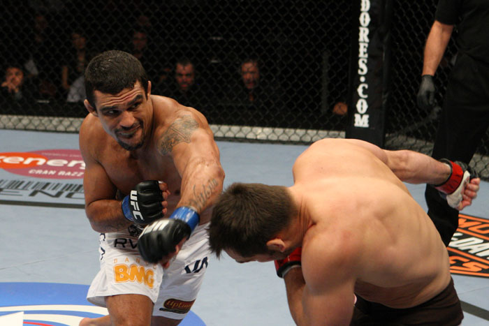 After 4 years out of the competition, Belfort defeated former Middleweight champion Rich Franklin on UFC 104. Photo by Zuffa.