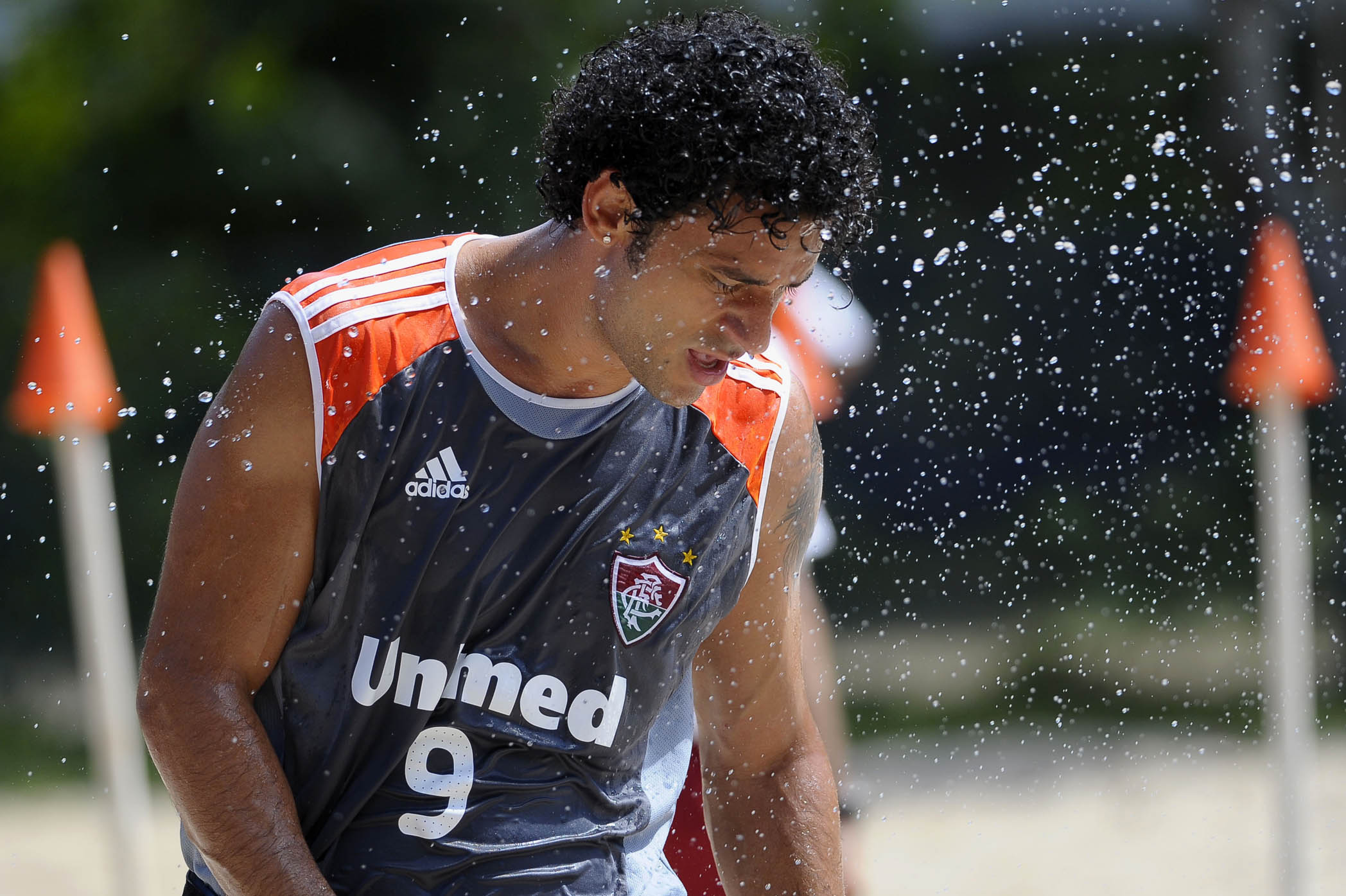 Fred and the rest of the Fluminense squad are training at Vitória, in the Espírito Santo state, for the Campeonato Carioca. Photo by Marino Azevedo/Photocamera