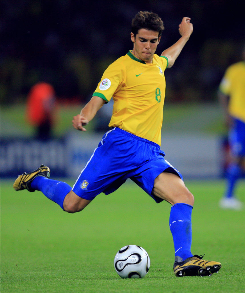 Kaka is waiting in the wings to play for the Brazilian team, or Seleção, photo courtesy of Wikimedia/Creative Commons License.