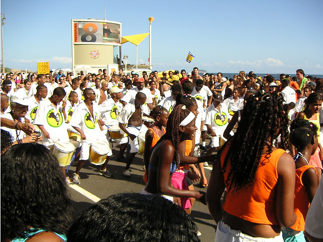 Famous bloco AfroReagge that runs along Ipanema beach, photo by Alberto Perdomo/Flickr Creative Commons License.
