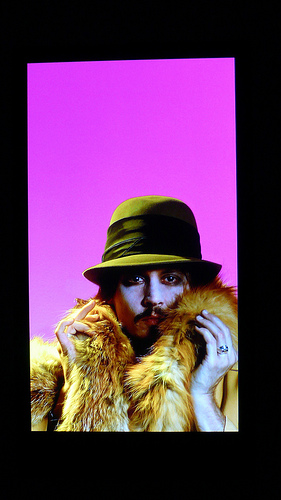 Actor Johnny Depp wrapped up in furs by Photostream Augapfel/Christopher