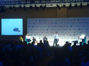 Presentation at the Rio Content Market, photo courtesy of RioContentMarket
