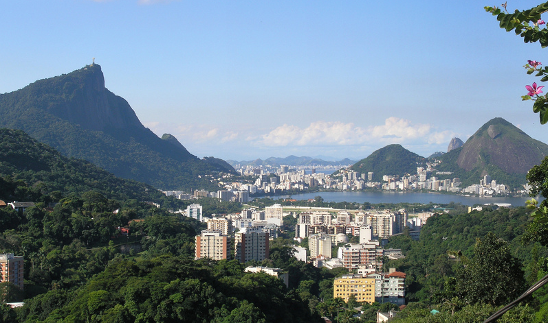 A view from Rio's largest favela Rocinha, which does not yet have a UPP presence
