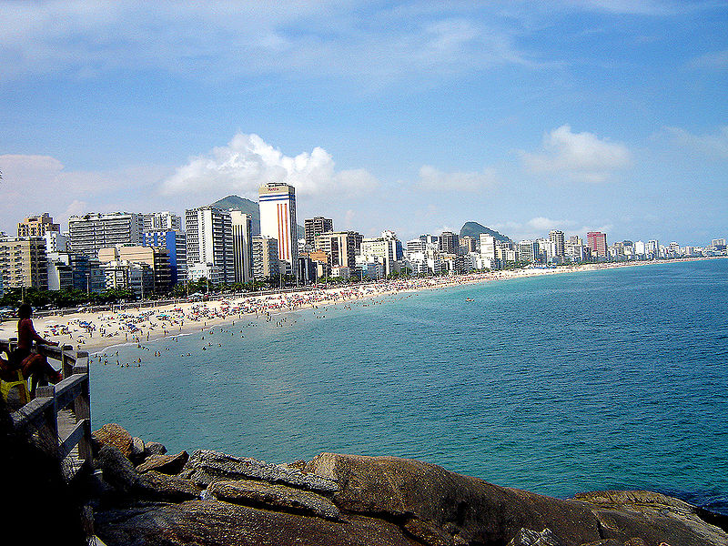 Rio's famous and exclusive Leblon and Ipanema beaches, Rio de Janeiro, Brazil, News