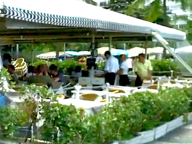 The Balcony restaurant seating facing Copacabana Beach, Rio de Janeiro, Brazil, News