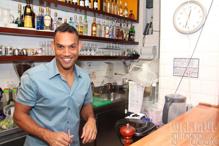 behind bar