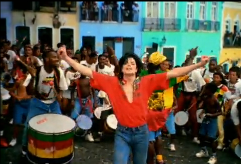 Pelourinho was the site of a popular Michael Jackson music video in 1996, image recreation.