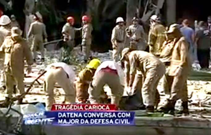 An explosion in the Filet Carioca restaurant on Praça Tiradentes in Centro left three dead