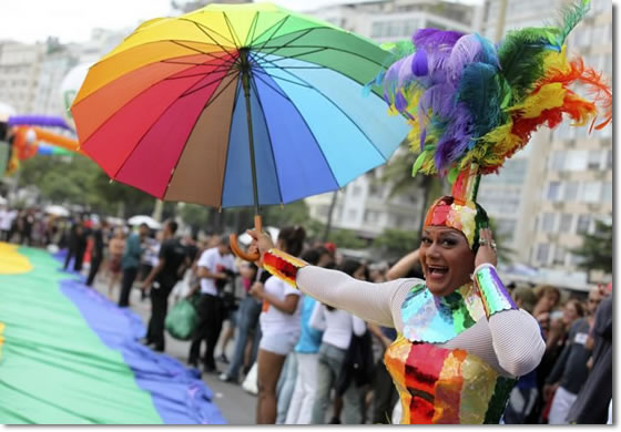 Copacabana Hosts 16th Annual Gay Pride Parade, Rio de Janeiro, Brazil News