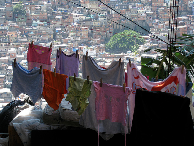 The largest favela community in Rio, Rocinha.