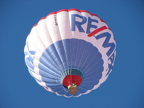 The iconic RE/MAX hot air balloon