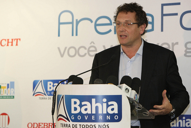 Jérôme Valcke, General Secretary of FIFA visits Arena Fonte Nova, Bahia, Brazil News