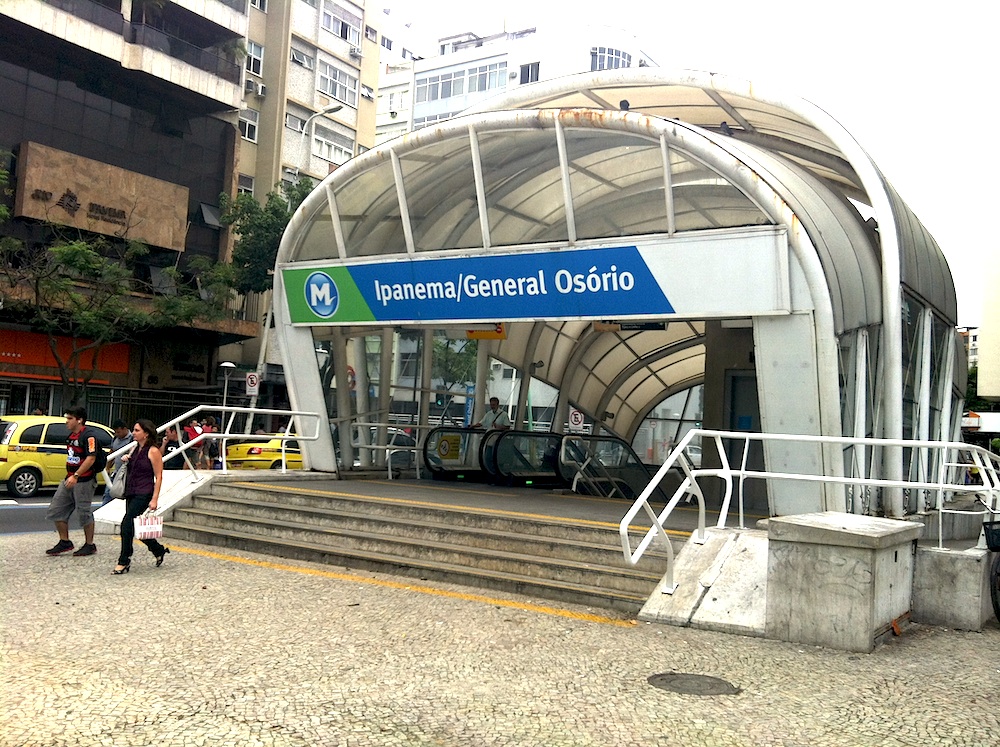 The Metro stop at Praça General Osorio, Ipanema, Rio de Janeiro, Brazil News