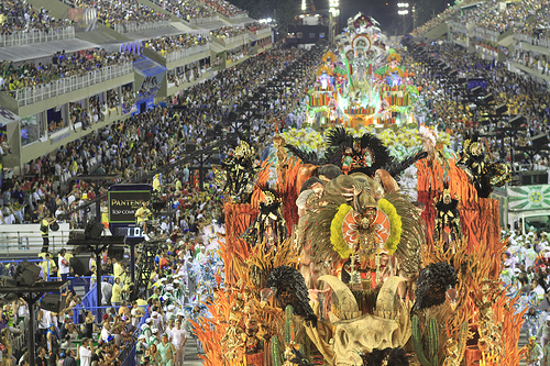 Carnival parade 2012 at Sambódromo, photo by Nelson Perez/Riotur.