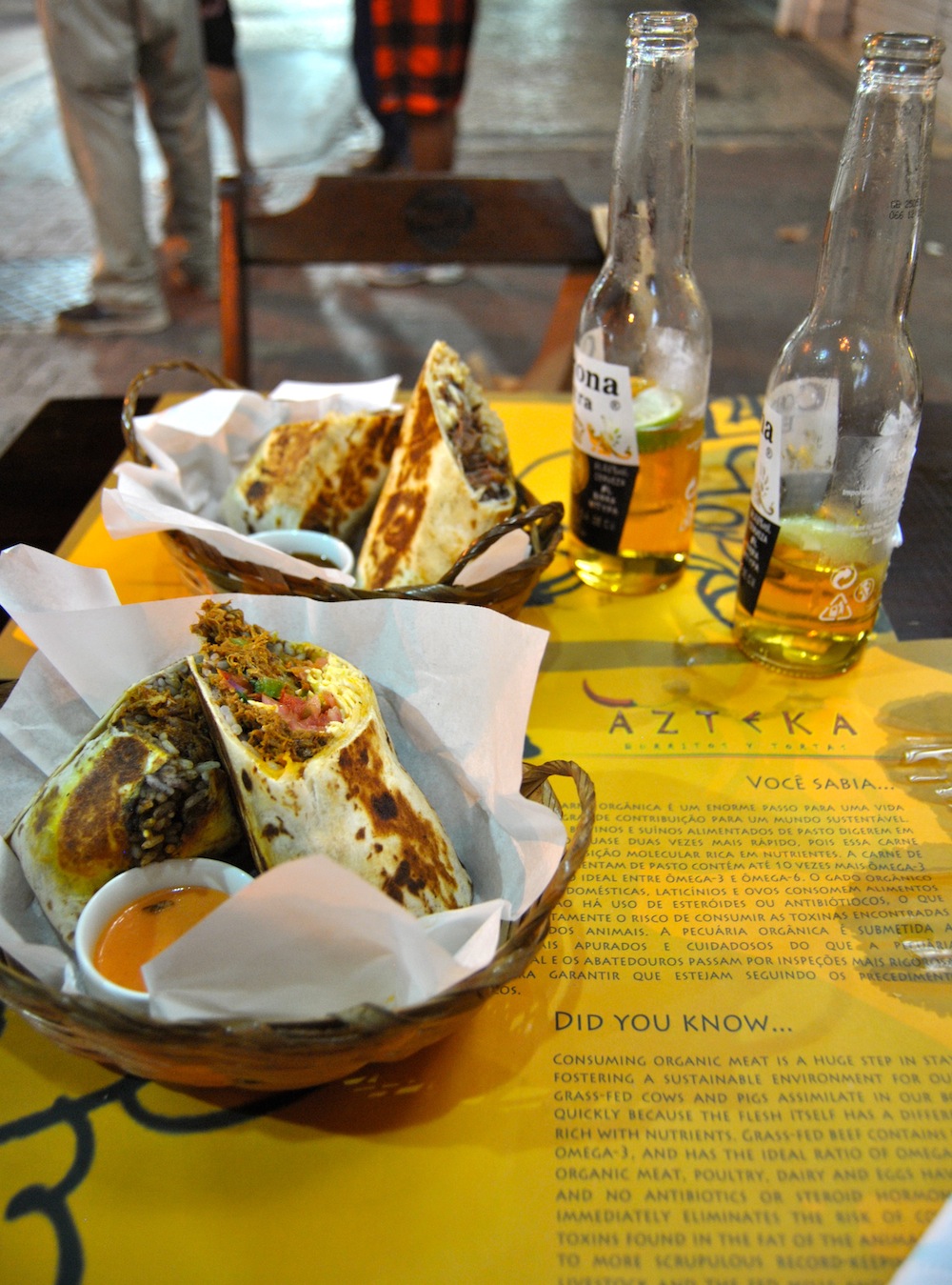 Azteca’s simple authentic Mexican food, feature burritos and tortas (Mexican sandwiches), Ipanema, Rio de Janeiro, Brazil News