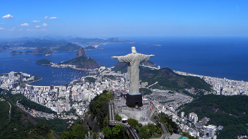 Christ the Redeemer overlooking Rio, photo by Artyominc/ Wikimedia Creative Commons License.