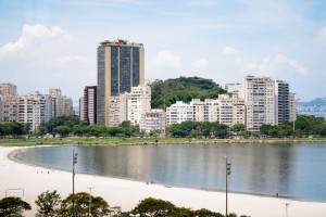 A view across the quiet (but polluted) bay of Botafogo, Rio de Janeiro, Brazil News