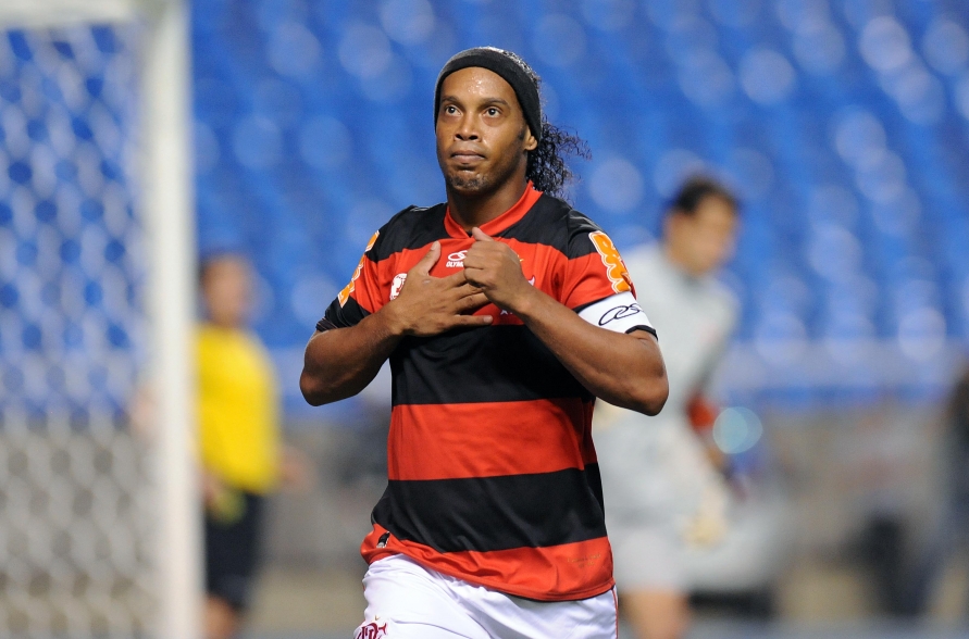 Ronaldinho has been critized lots lately by Fla fanatics, photo by Alexandre Vidal/Fla Imagem.