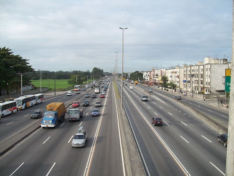 Avenida Brasil in Rio, where in the area around Dutra and BR-040, a spree of roadway robberies have happened, Rio de Janeiro, Brazil News