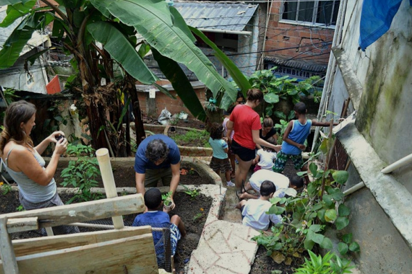 Rio Mais Verde pilot garden in Rocinha, a joint action of NGO Rocinha Mundo da Arte and Green My Favela, Rio de Janeiro, Brazil News