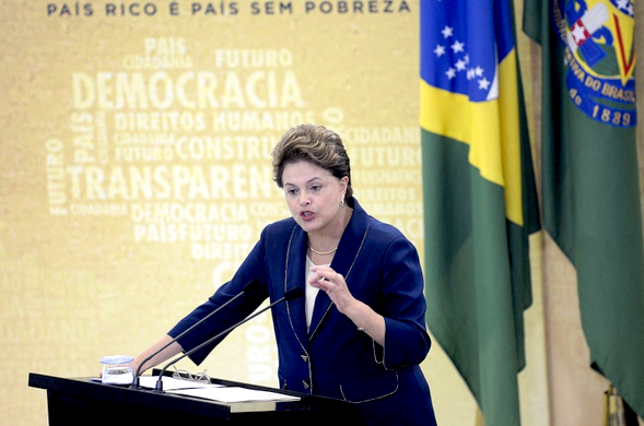 President Rousseff speaks during the November 2011 ceremony sanctioning of the law establishing the National Commission on Truth, and the Law on Access to Public Information, Brazil News