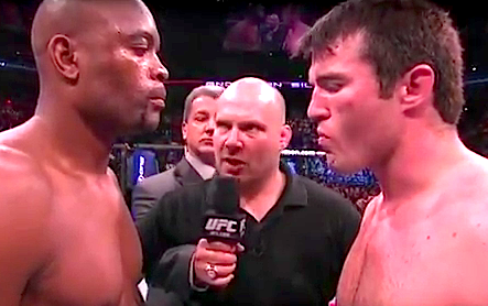 Silva and Sonnen at the start of their first UFC fight, Brazil News