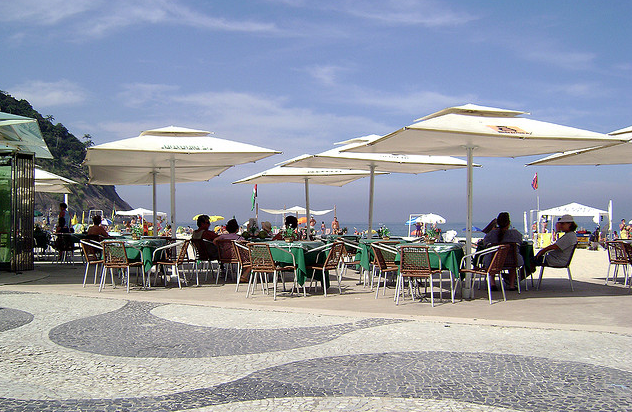 At beach kiosks in the smaller and quieter Leme, Rio de Janeiro, Brazil News