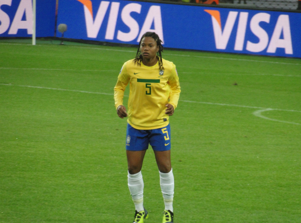 Renata Costa of Brazil's female footballers, who are out of the 2012 Olympics, Brazil News