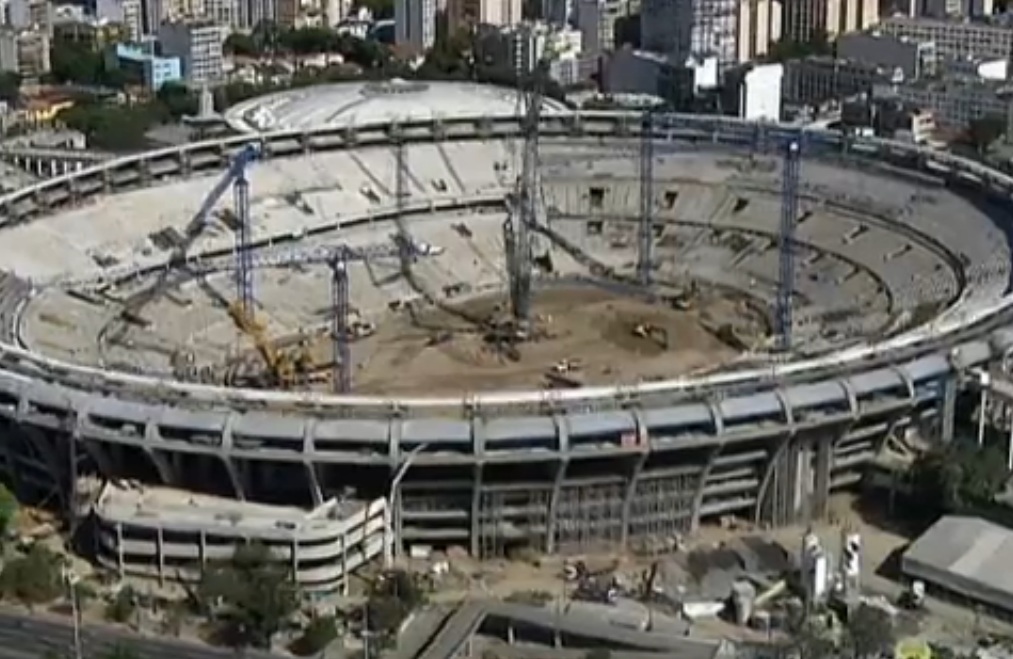 Rio's Maracanã stadium, August 31, 2012, image recreation.