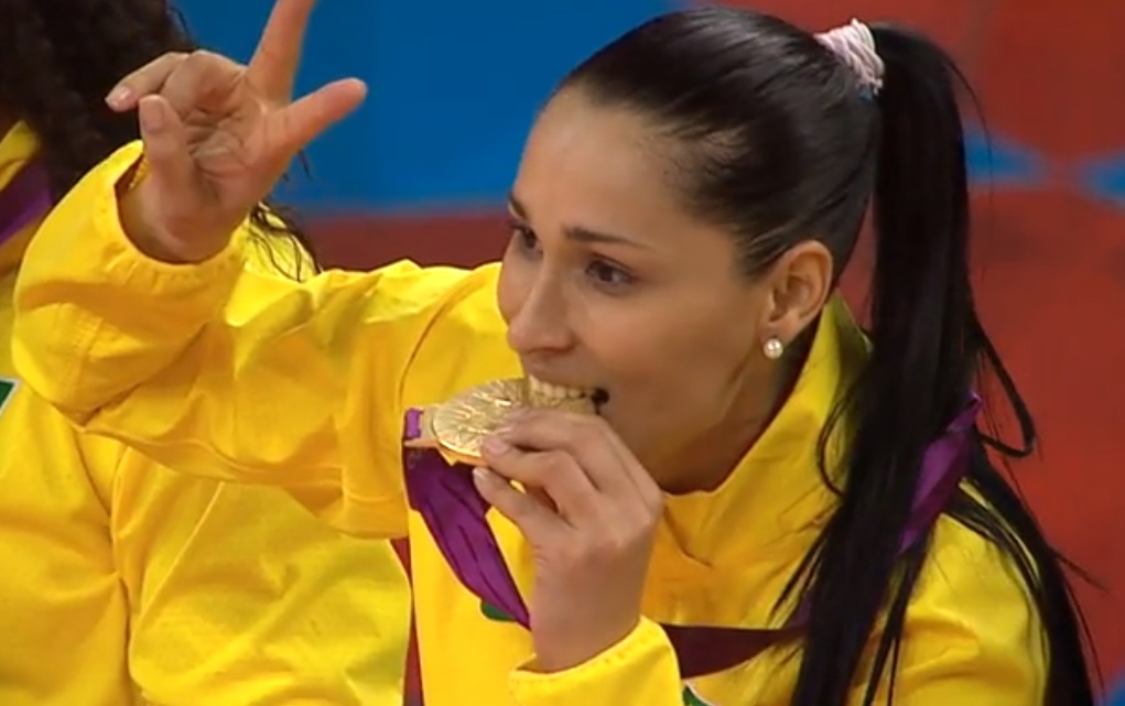 Dani Lins, of Brazil's national women's volleyball team, image creation.