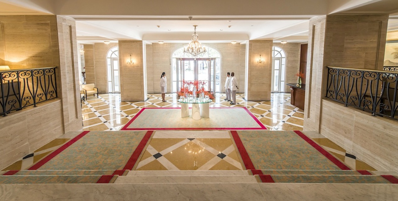 The new lobby at Copacabana Palace, more spacious and better catered to disabled guests, Rio de Janeiro, Brazil, News.