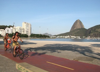 Botafogo beach’s cycle path
