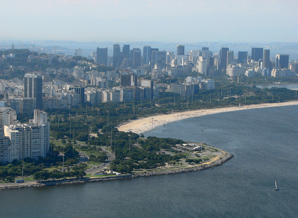 A view of Flamengo Beach from Sugarloaf in Rio, Rio de Janeiro, Brazil News