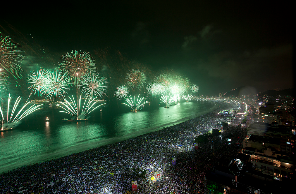 Copacabana Beach Ano Novo (New Years) celebration, Rio de Janeiro, Brazil News