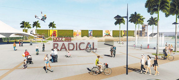 Representation of how the park will look like, image divulgação.