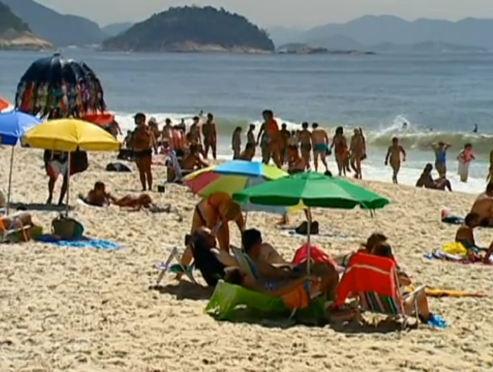 Rio recorded the highest temperature in almost 100 years this Wednesday, image recreation.