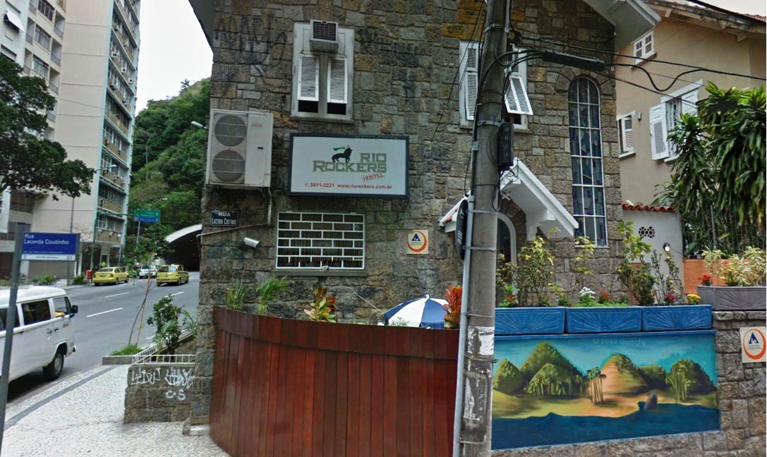 The Rio Rockers Hostel, photo by Google Streetview.