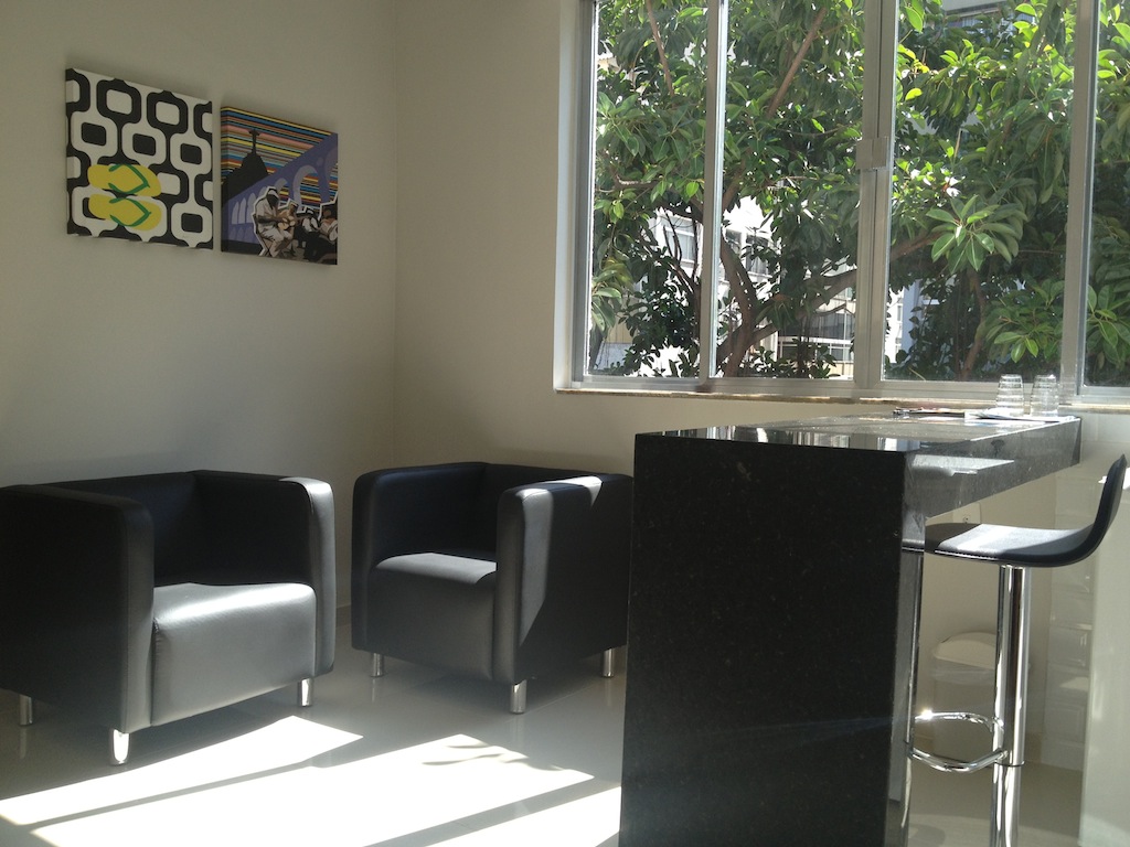The Living Room at Casa Cool Beans Ipanema, featuring artwork by local artist Paulo Freire, Rio de Janeiro, Brazil, News.