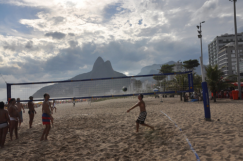Playing Beach Volleyball in Rio de Janeiro