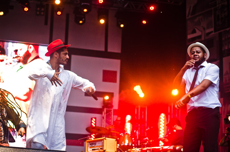Criolo and Emicida performing live in Sao Paulo