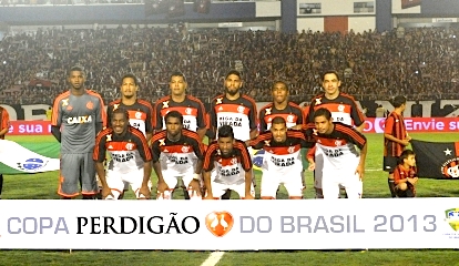 Flamengo line up before the Copa do Brasil final, Rio de Janeiro, Brazil News