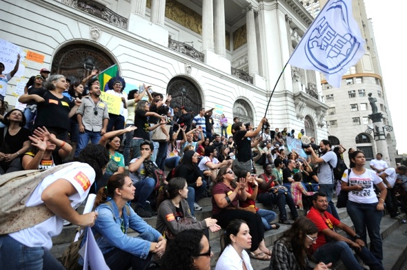 Protesters in Rio, Rio de Janeiro, Brazl News