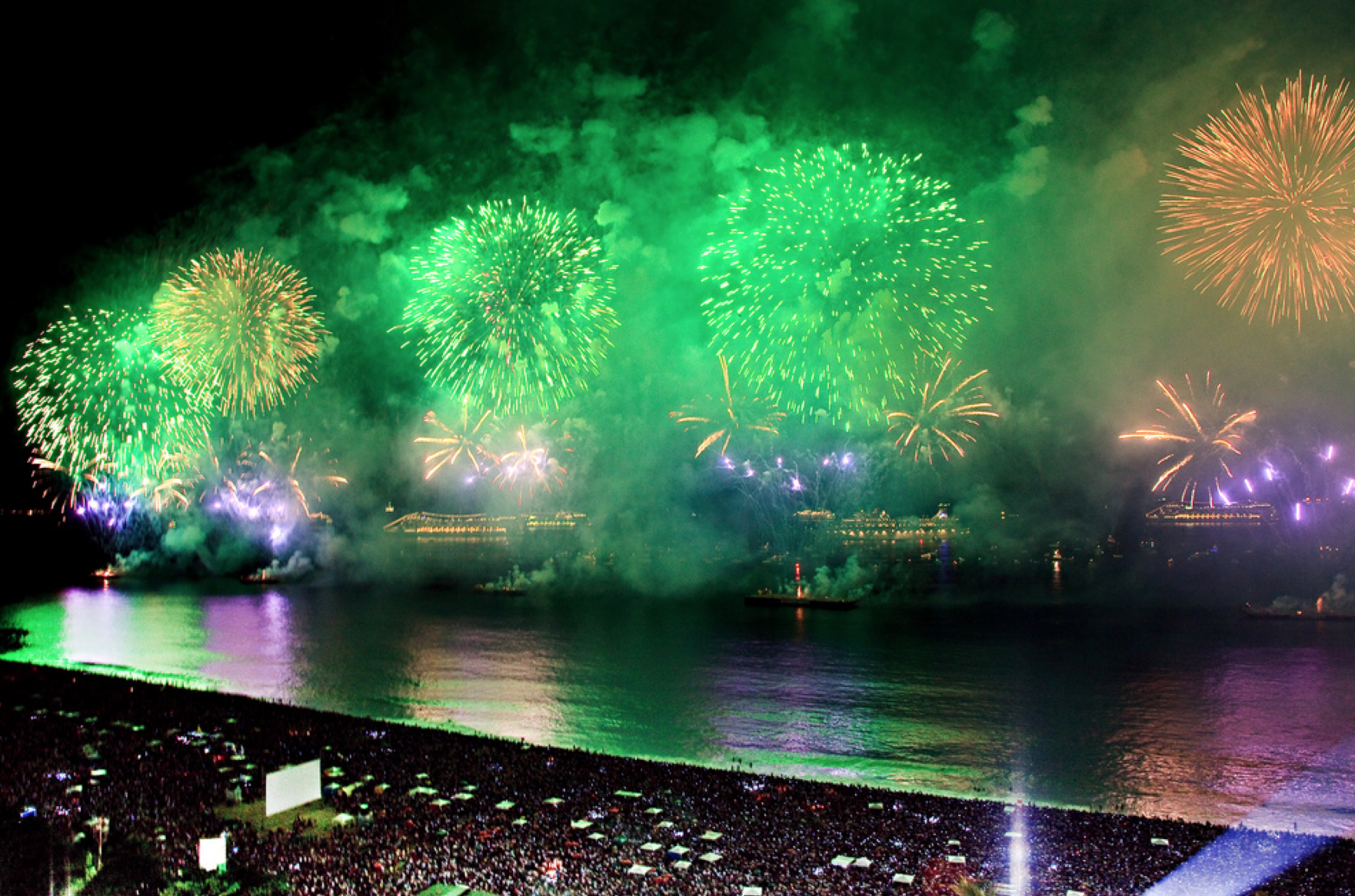 Réveillon on Copacabana Beach, Rio de Janeiro, Brazil News