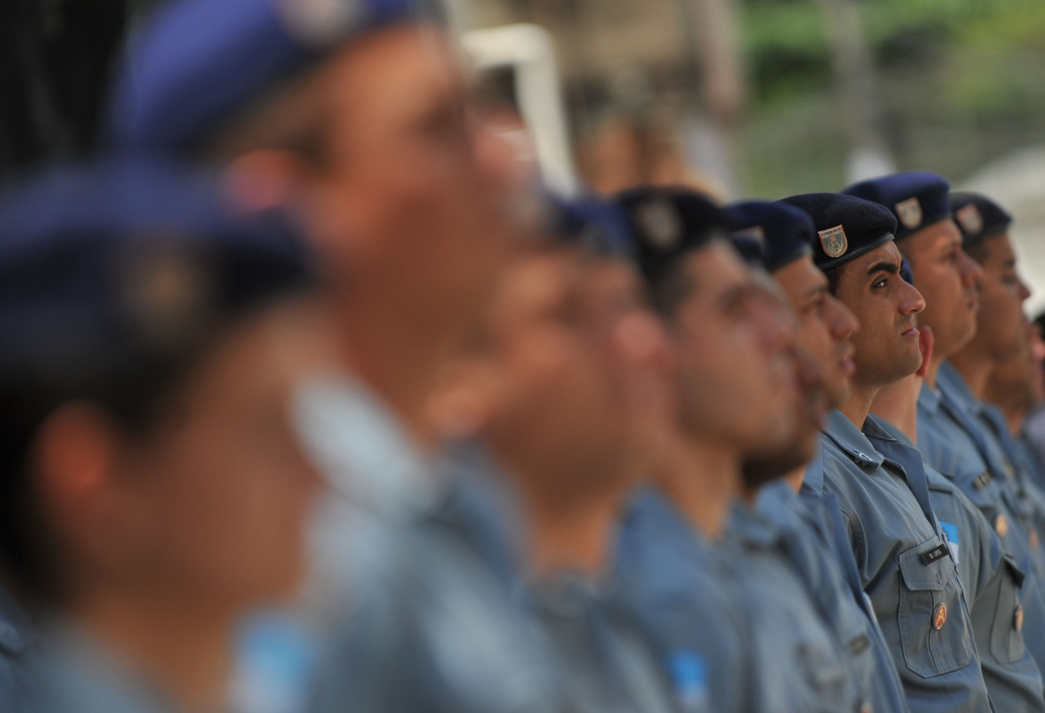 New UPP officers in Morro dos Macacos, Tijuca.