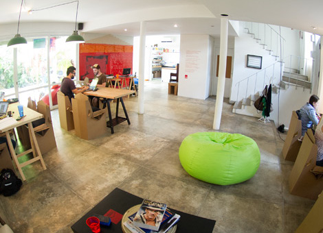 The lounge of Templo co-working in Gávea, Rio de Janeiro, Brazil News