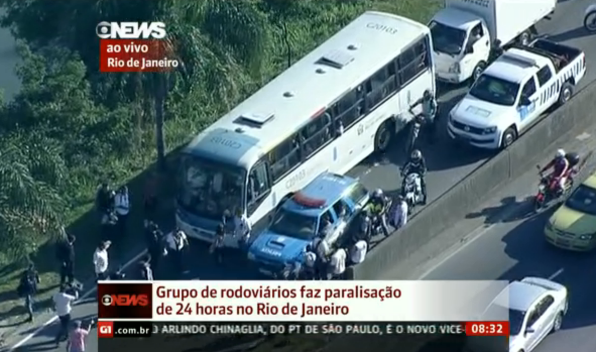 Bus strike, Rio de Janeiro