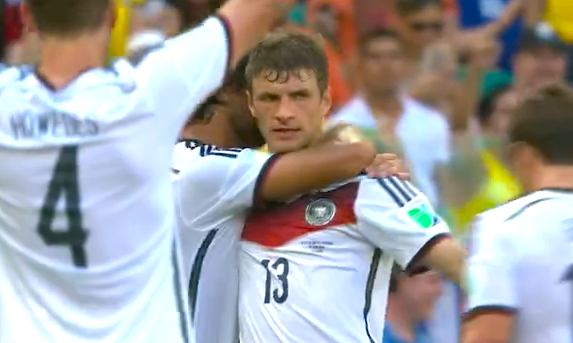 Thomas Muller scored the first hat-trick of this year's World Cup, World Cup, Rio de Janeiro, Brazil, Brazil News