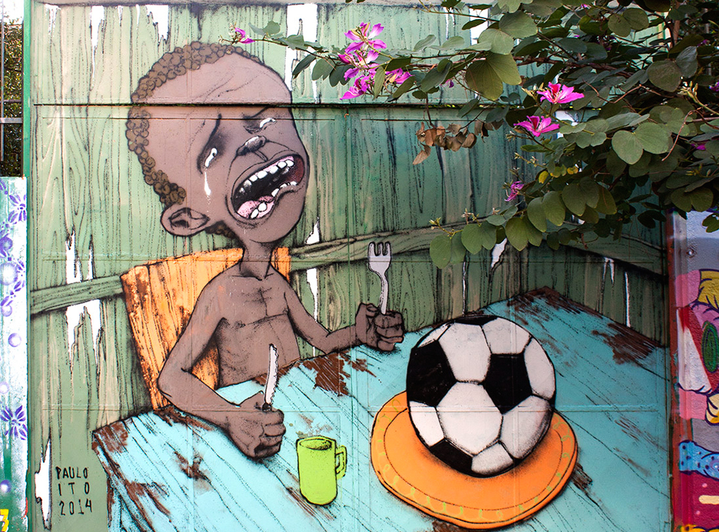 Street Art Expresses Mixed World Cup Feelings